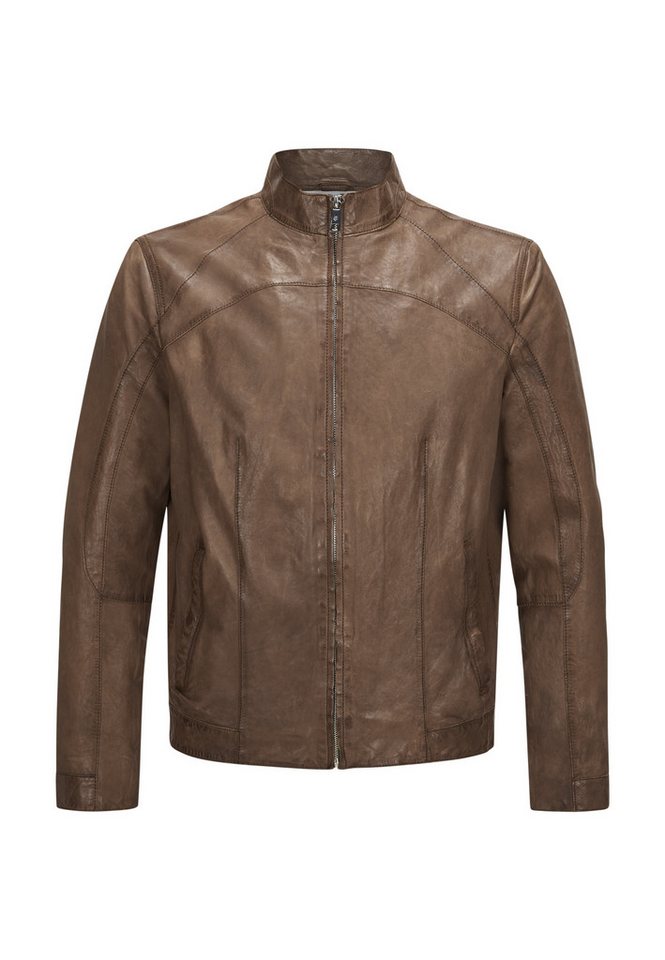 Milestone Lederjacke MSWinston Herren Bikerjacke Jacke Leder von Milestone
