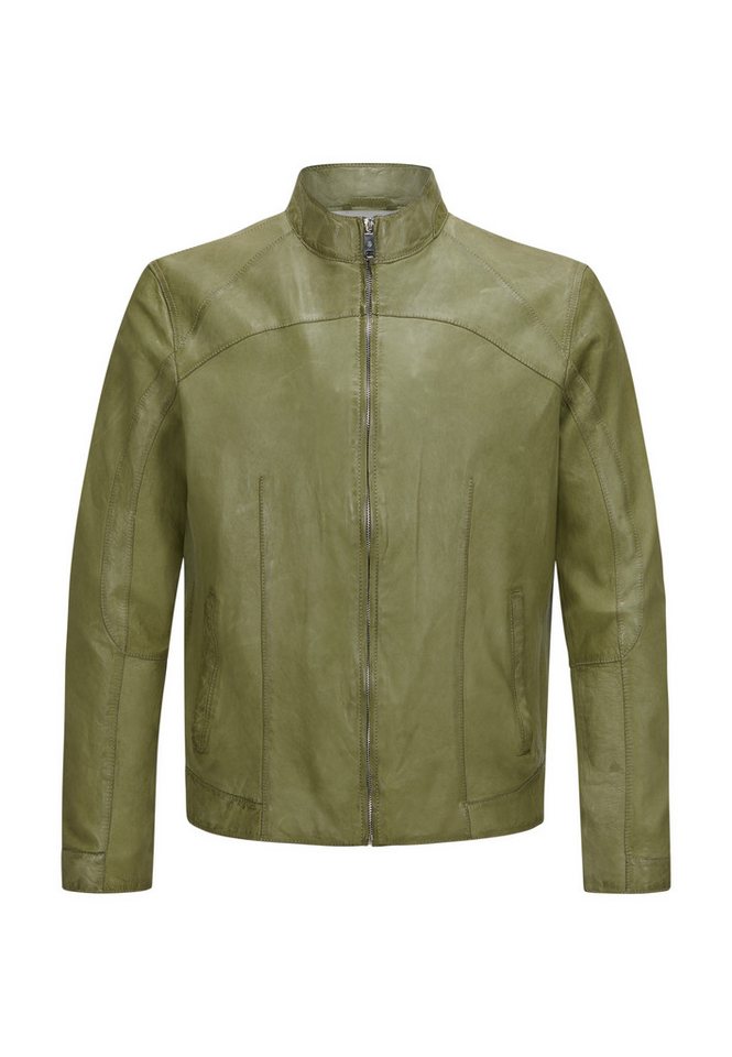 Milestone Lederjacke MSWinston Herren Bikerjacke Jacke Leder von Milestone