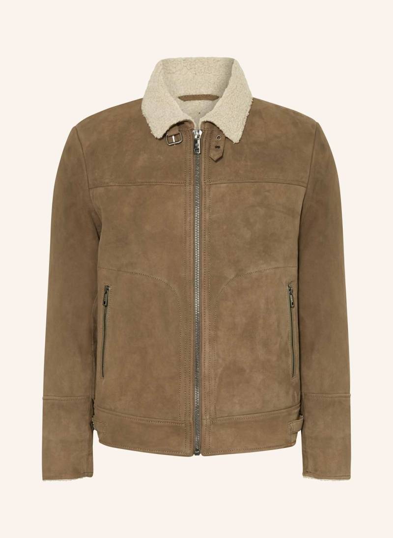 Milestone Lederjacke Mscamino braun von Milestone