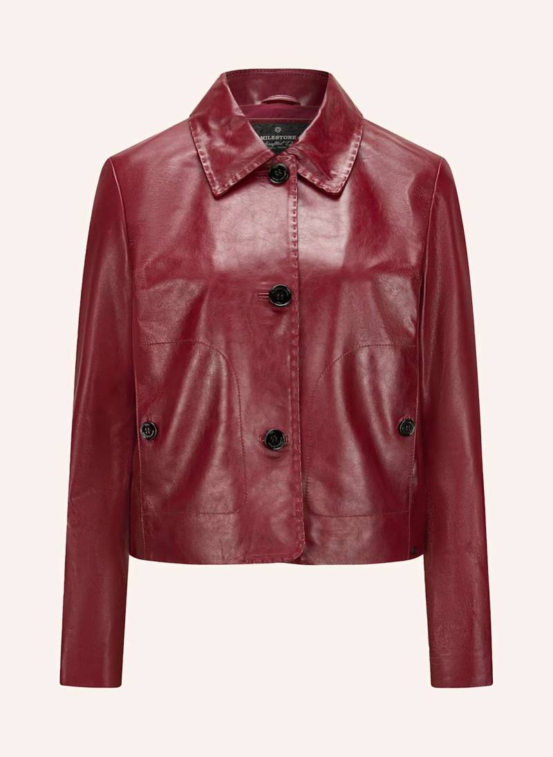 Milestone Lederjacke Msdalila rot von Milestone