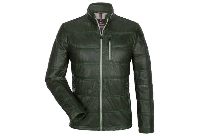 Milestone Lederjacke leichte Übergangsjacke aus gestepptem Lammleder von Milestone