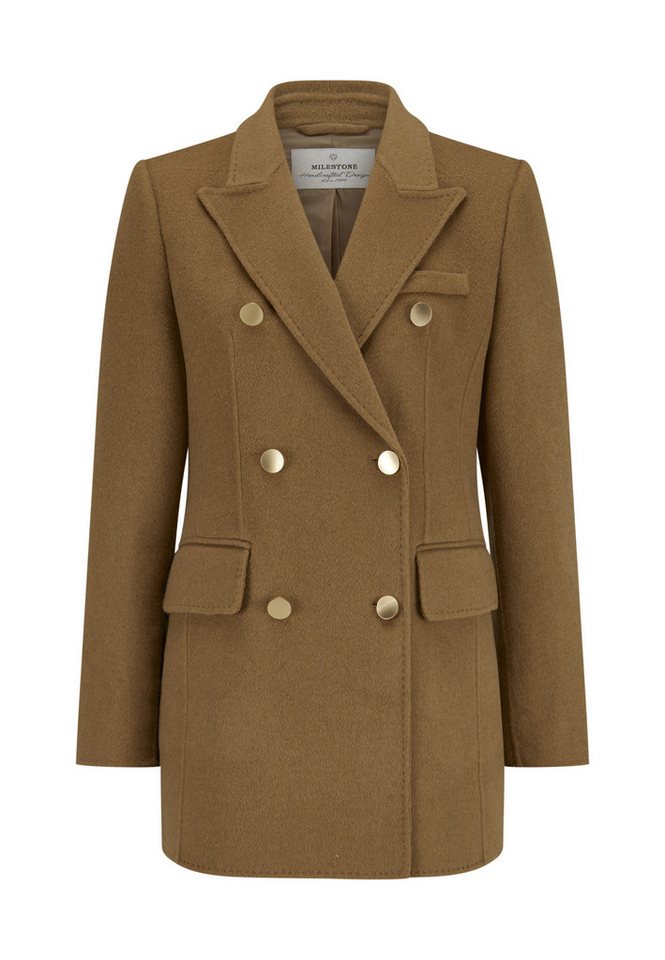 Milestone Longblazer MSNeptune Damen elegant, feminin, klassisch Knöpfe mit Rückenschlitz von Milestone