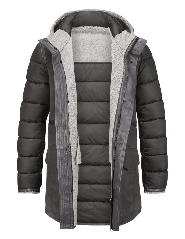 Milestone Parka MSEmmerson aus Ziegenvelours mit weichem Fell auf der Innenseite von Milestone