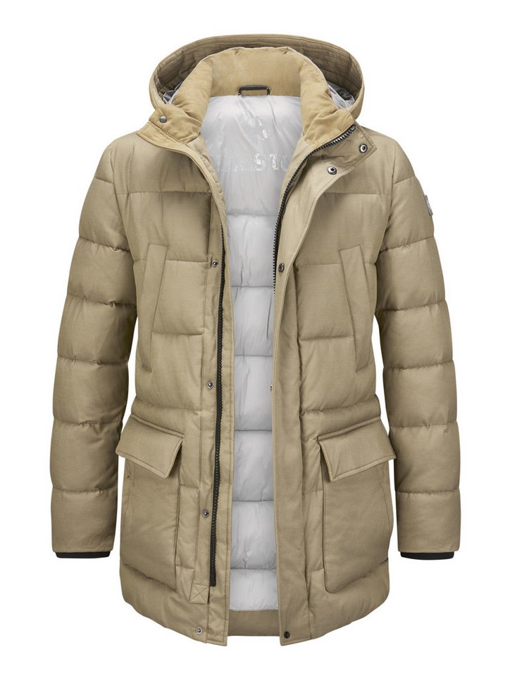 Milestone Parka MSLouis Highclass-Steppparka mit Kapuze atmungsaktiv und wasserabweisend von Milestone