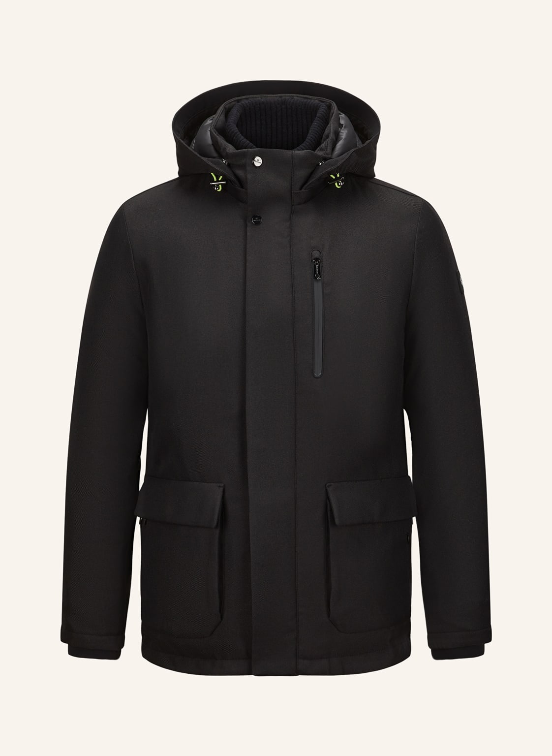 Milestone Parka Mskeith Mit Abnehmbarer Kapuze schwarz von Milestone