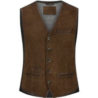 Milestone Sportweste Renzo aus Veloursleder und Rückenteil aus einem Wollmix in 48 von Milestone