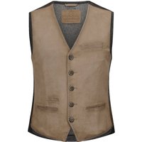 Milestone Sportweste Renzo aus Veloursleder und Rückenteil aus einem Wollmix in 56 von Milestone