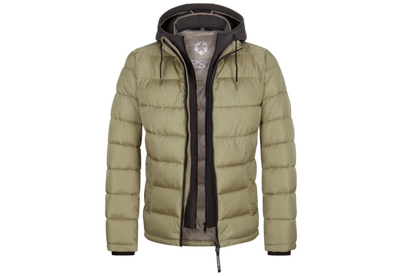 Milestone Steppjacke Carl Herren Winterjacke mit abnehmbarer Blende samt Kapuze von Milestone