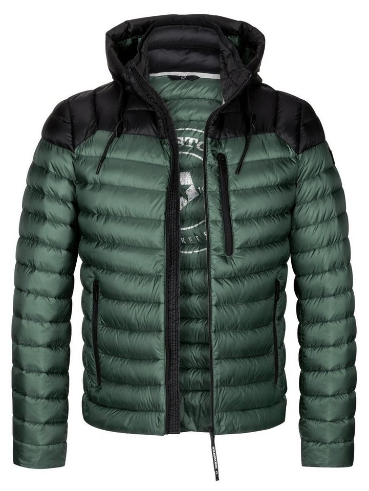 Milestone Steppjacke Herren Daunenjacke mit abnehmbarer Kapuze von Milestone