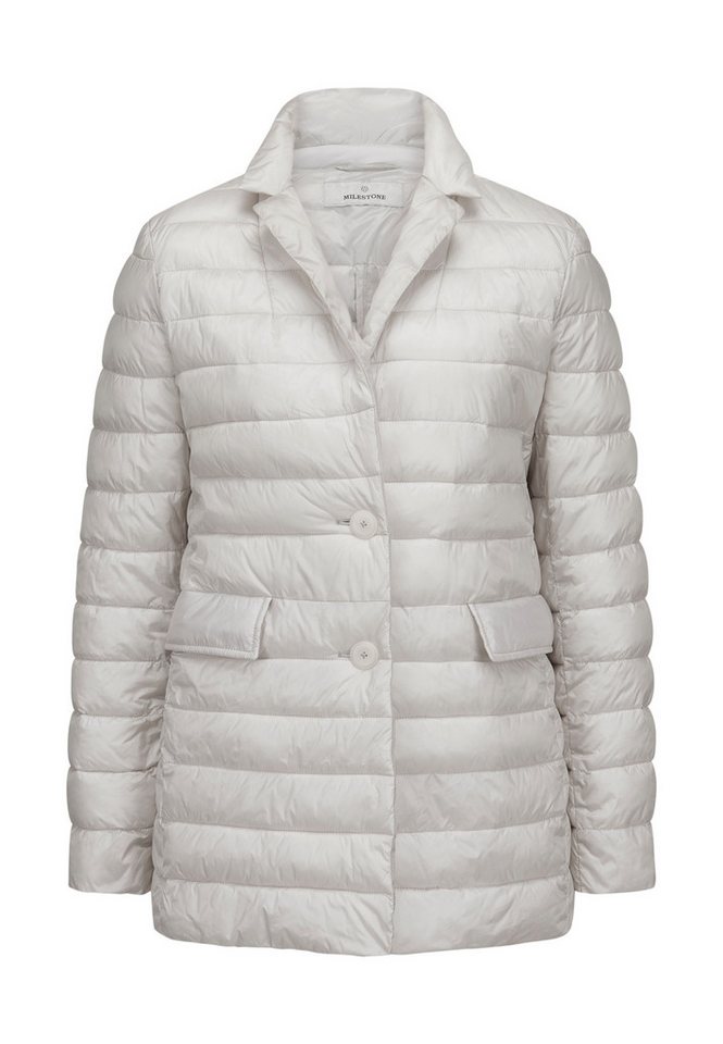 Milestone Steppjacke MSLilo eleganter quer gesteppter Long-Blazer von Milestone