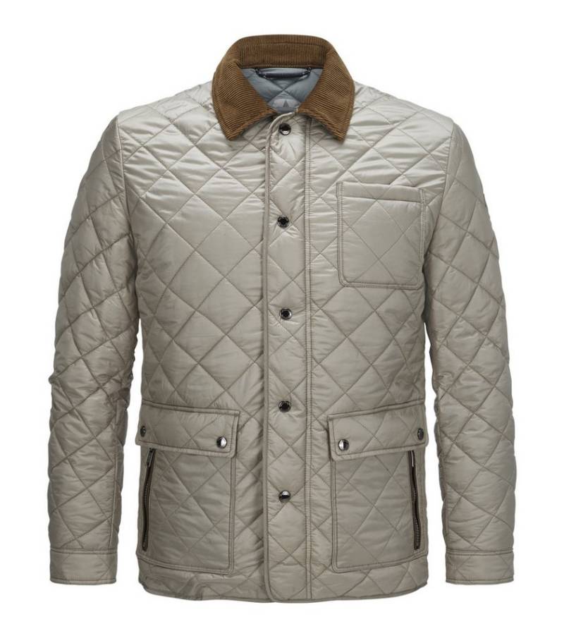 Milestone Steppjacke MSSeattle im klassischen Rautenstepp mit Kordkragen von Milestone