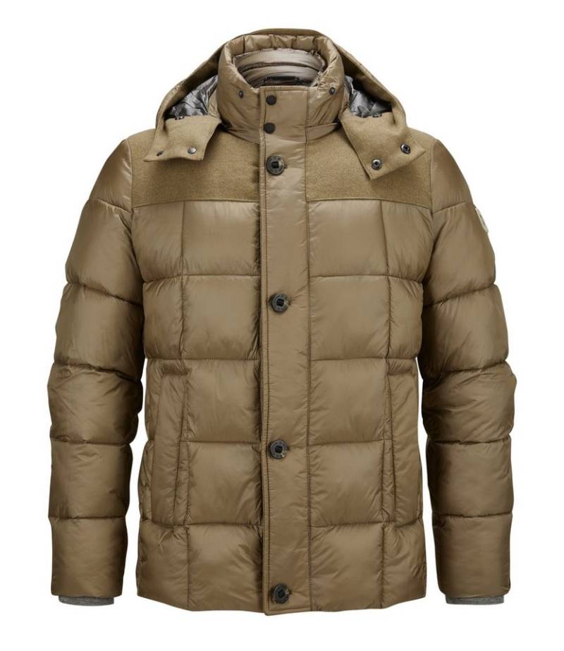 Milestone Steppjacke MSTimber Winterjacke im Materialmix mit Kapuze, waserabweisend und winddicht von Milestone