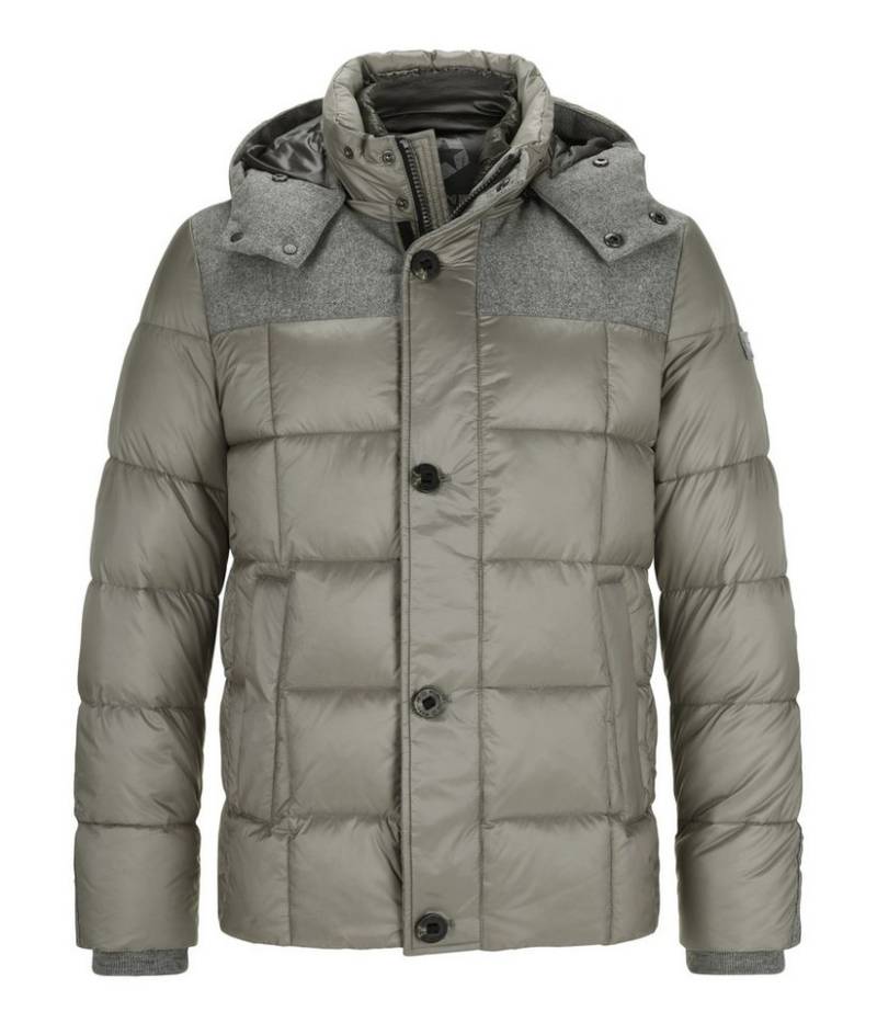 Milestone Steppjacke MSTimber Winterjacke im Materialmix mit Kapuze, waserabweisend und winddicht von Milestone