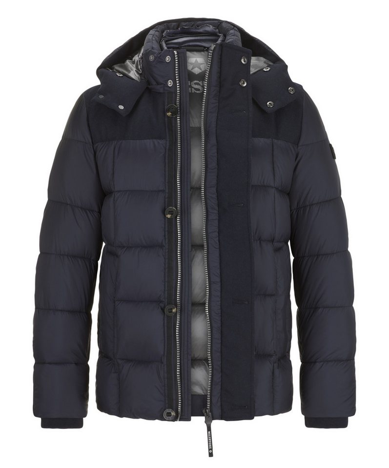 Milestone Steppjacke MSTimber Winterjacke im Materialmix mit Kapuze, waserabweisend und winddicht von Milestone