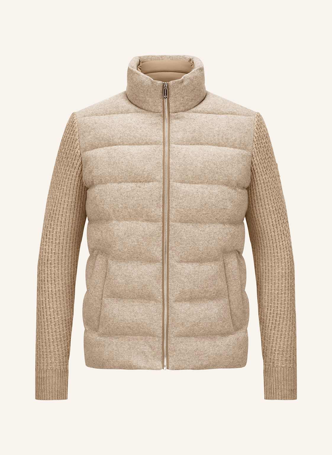 Milestone Steppjacke Mschester Im Materialmix beige von Milestone