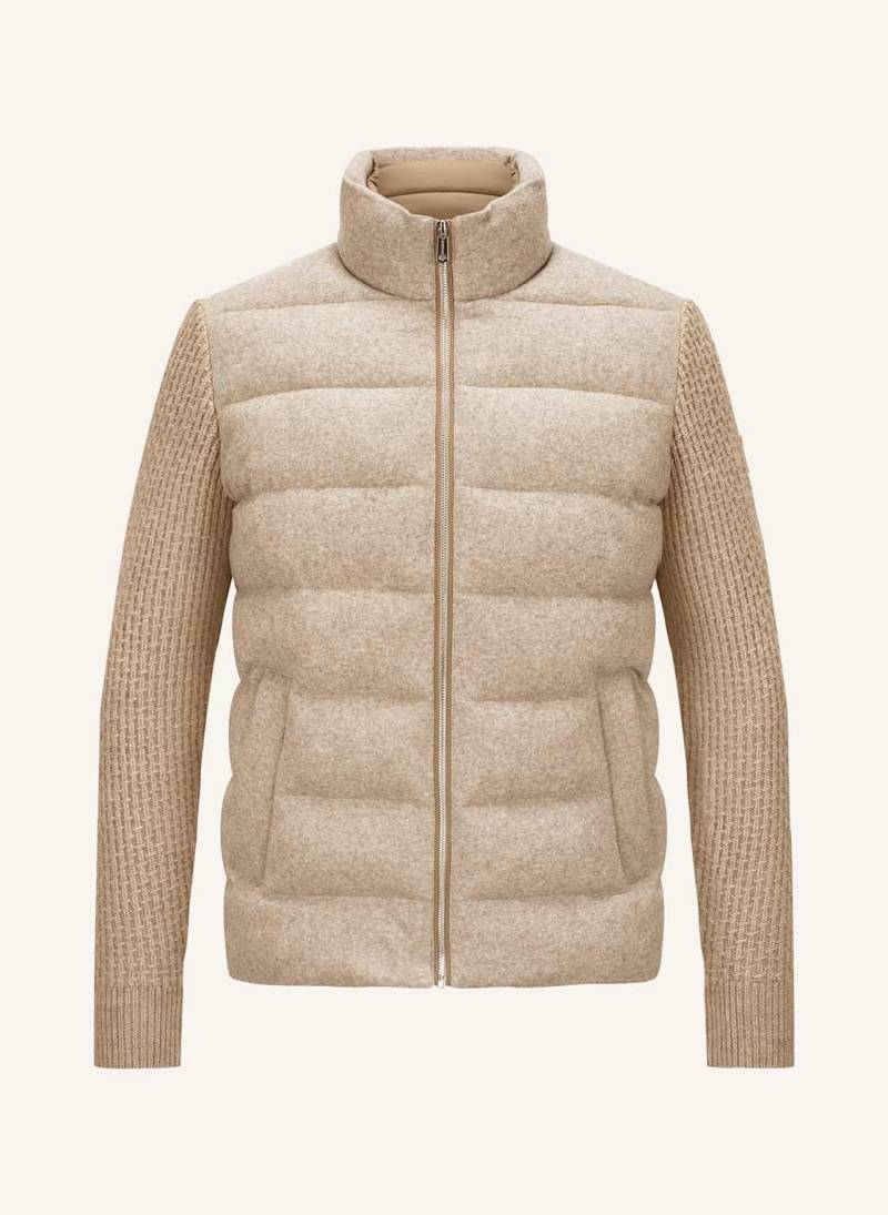 Milestone Steppjacke Mschester Im Materialmix beige von Milestone