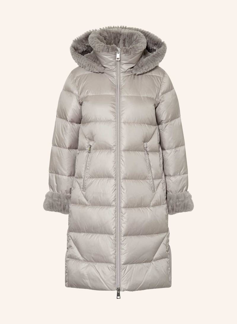 Milestone Steppmantel Msrocky Mit Abnehmbarer Kapuze Und Kunstfell grau von Milestone