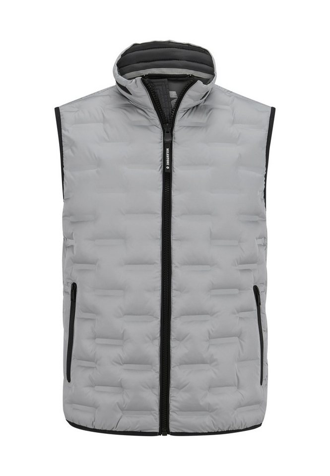 Milestone Steppweste MSMalcom Herren Weste gesteppt Übergangsweste mit Logo Tape von Milestone