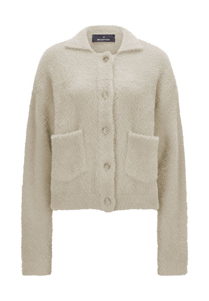 Milestone Strickjacke MSHilary Damen Cardigan Strick lockere Passform von Milestone