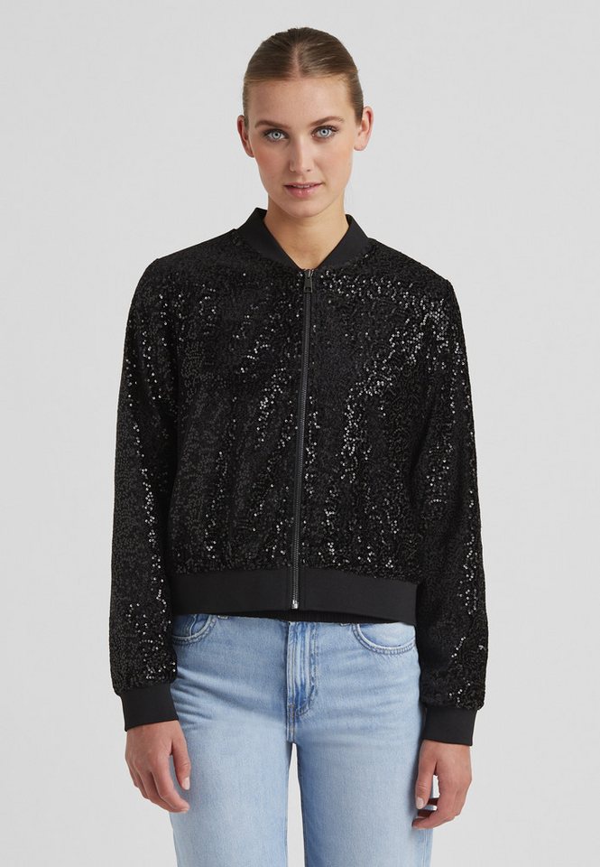Milestone Sweatjacke MSAnouk Damen Übergangsjacke mit Pailletten von Milestone