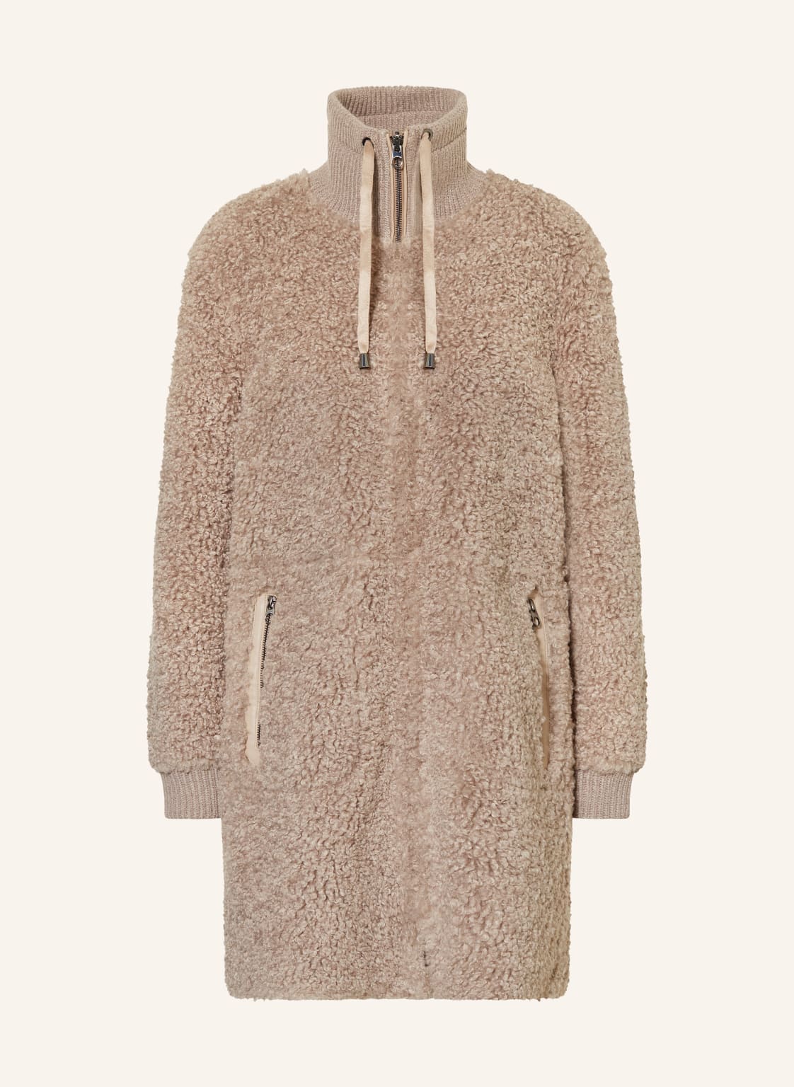 Milestone Teddyfell-Mantel beige von Milestone