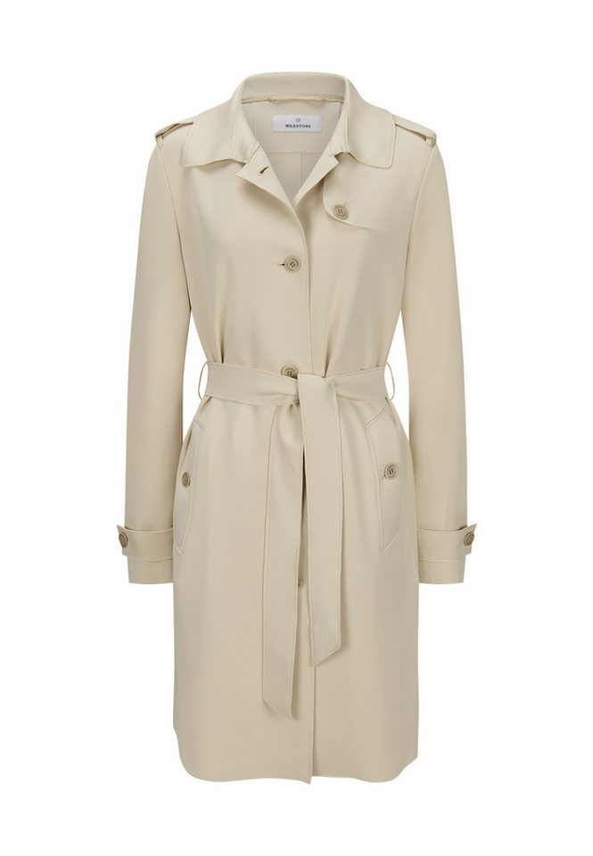 Milestone Trenchcoat MSGoldie mit Schulterklappen von Milestone