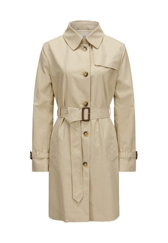Milestone Trenchcoat MSRumba Damen Mantel Jacke lang klassisch Knöpfe mit Rückenschlitz von Milestone
