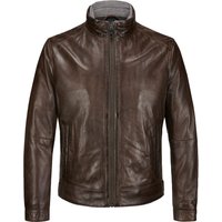 Milestone Wattierte Lederjacke mit heraustrennbarer Steppblende von Milestone