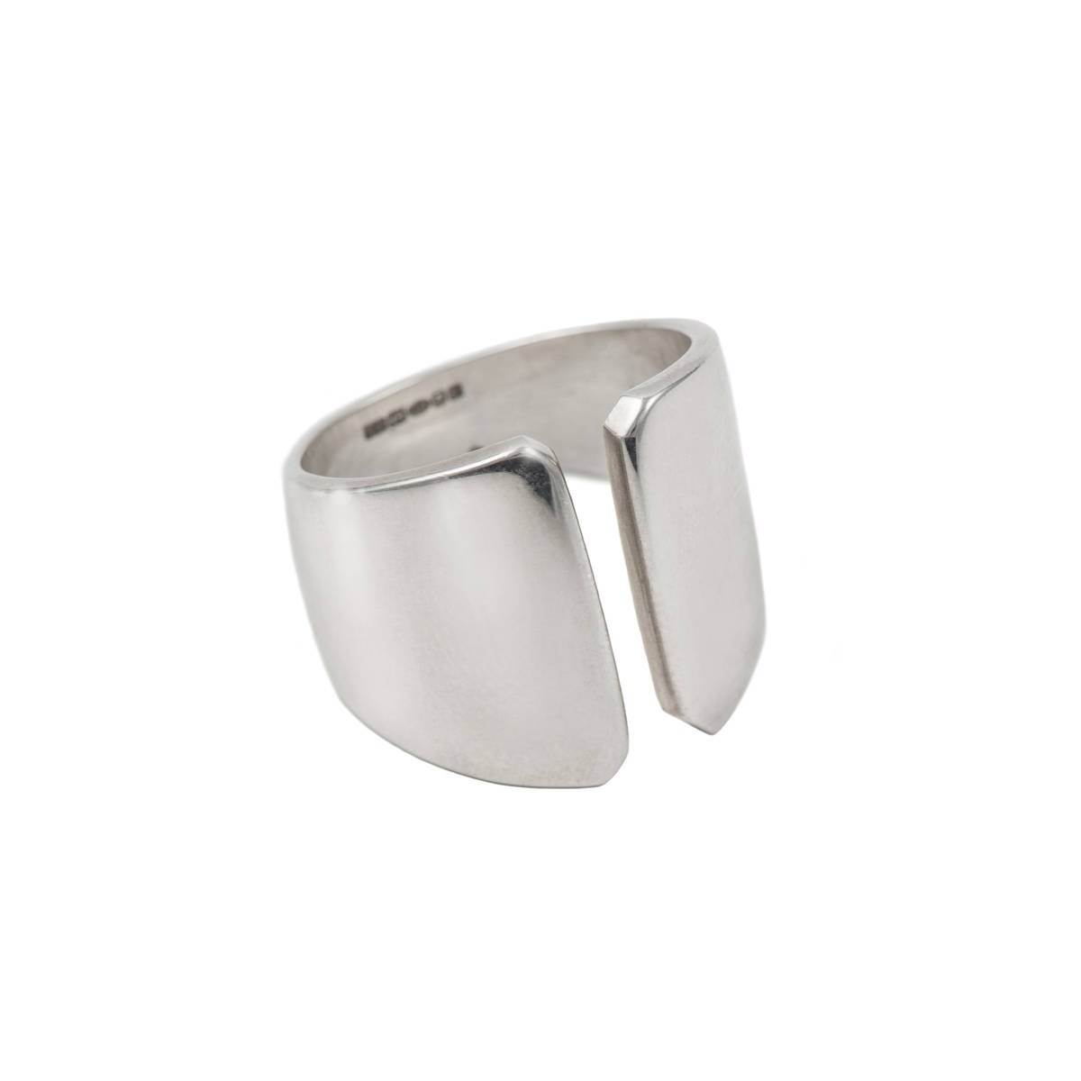Breiter Klobiger Spaltring Aus Sterlingsilber Breiter Klobiger Spaltring Aus Sterlingsilber von MilinaLondon