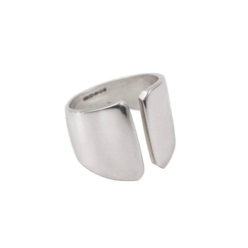 Breiter Klobiger Spaltring Aus Sterlingsilber Breiter Klobiger Spaltring Aus Sterlingsilber von MilinaLondon