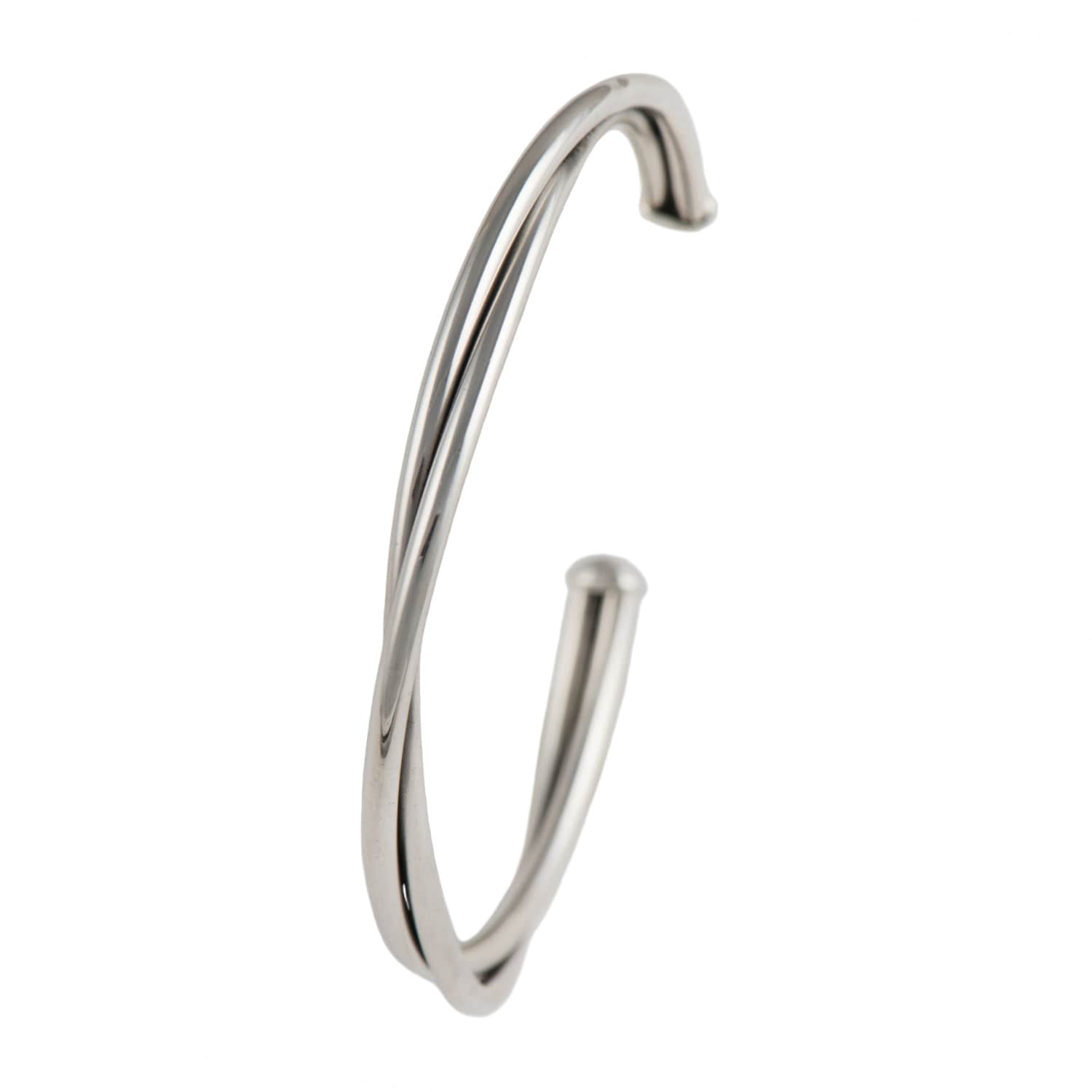 Geflochtene, Verdrehte Flexible Manschette Aus Sterlingsilber Geflochtene, Verdrehte Flexible Manschette Aus Sterlingsilber von MilinaLondon