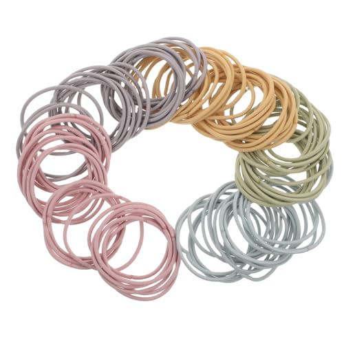 Milisten 100stücke Dünne Haargummis Für Mädchen Elastische Haarbänder Rutschfeste Kinderhaar-accessoires Einfache Haarseile Für Täglichen Gebrauch von Milisten