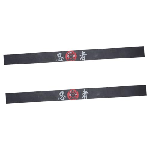 MILISTEN 2St Stirnband mit Ninja-Print Karate-Kopfband Bushido-Haube Accessoires für Männer Kinderkleid Karate-Stirnband wiederverwendbares Stirnband Japanischer Stil schmücken Kochen Schal von Milisten