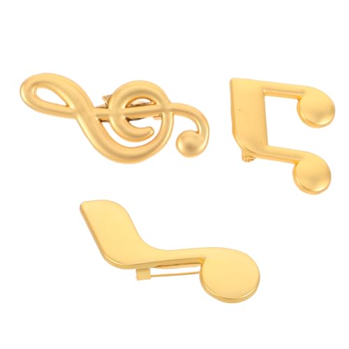 Milisten 3stücke Kragenbrosche Für Herren Anzugzubehör Mit Musiknoten-design Anstecknadel Im Koreanischen Stil Mantelzubehör Für Besondere Anlässe Modisches Herrenaccessoire Für von Milisten