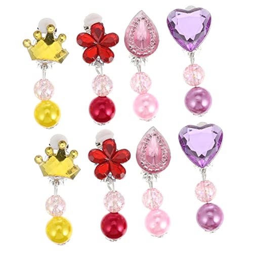 MILISTEN Ohrclips für Mädchen 4 Paar Dekorative Clip On Ohrringe Kinderschmuck für Besondere Anlässe und Alltag Nicht Durchdringende Ohrclips mit Bunten Designs MILISTEN Ohrclips für Mädchen 4 Paar Dekorative Clip On Ohrringe Kinderschmuck für Besondere Anlässe und Alltag Nicht Durchdringende Ohrclips mit Bunten Designs von Milisten