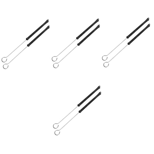MILISTEN 8 Stk Trommeldrahtbürsten Schlingenbürsten Einziehbare Trommelbürstenstöcke Perkussionsbürsten Für Trommeln Kinder Trommelstock Instrumentenzubehör Metall Schlagzeug Besen von Milisten