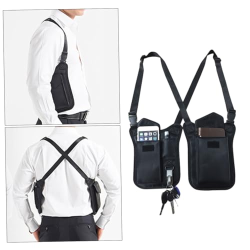 MILISTEN Nylon Armpit Bag Verstellbar Anti diebstahl Unterarm Schultertasche Für Männer Frauen Mit DREI Taschen Für Schlüssel Geldbörse Zubehör von Milisten