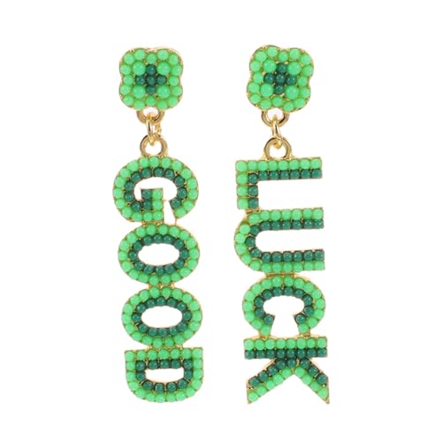Milisten 1 Paar Irische Festival Ohrringe für Frauen Trendige Grüne Tropfenohrringe Inspiriert von Irischen Festlichkeiten Einzigartiges Design für Besondere Anlässe Milisten 1 Paar Irische Festival Ohrringe für Frauen Trendige Grüne Tropfenohrringe Inspiriert von Irischen Festlichkeiten Einzigartiges Design für Besondere Anlässe von Milisten