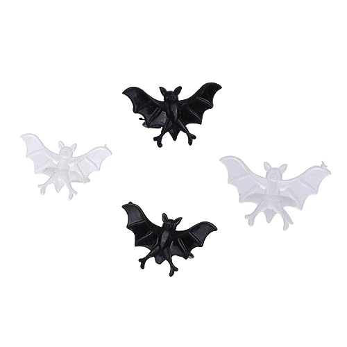 Milisten 1 Satz Dekorative Halloween Fledermaus Ringe Teiliges Set Leuchtende Fingerringe für Gruselige Partys Passend für Jedes Halloween Event Flexibles Design für Zufällige Farbe von Milisten