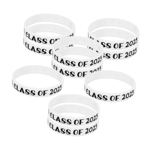 Milisten 10 Stück Silikon Abschlussarmbänder für Abschlussfeier Congrats Armbänder für Klasse Partygeschenke für Schüler und Familienanlässe Milisten 10 Stück Silikon Abschlussarmbänder für Abschlussfeier Congrats Armbänder für Klasse Partygeschenke für Schüler und Familienanlässe von Milisten