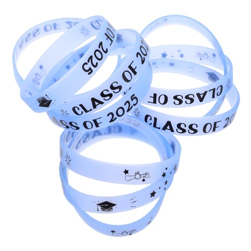 Milisten 10 Stück Stylische Silikon Armbänder für Abschlussfeier Teiliges Bequem und Flexibel für Graduates Nachtleuchtendes Design Passform Milisten 10 Stück Stylische Silikon Armbänder für Abschlussfeier Teiliges Bequem und Flexibel für Graduates Nachtleuchtendes Design Passform von Milisten
