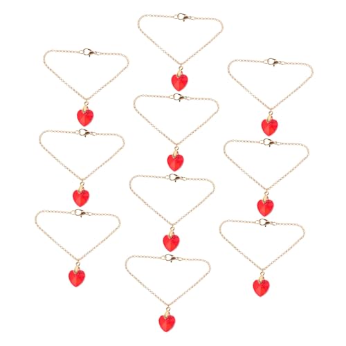 Milisten 10 Stück Teiliges Puppenschmuck Filigranen Herzanhängern für Robustes Accessoire für Rollenspiele und Kostüm Fördert Kreativität und Spielspaß bei Kleinen Mädchen von Milisten