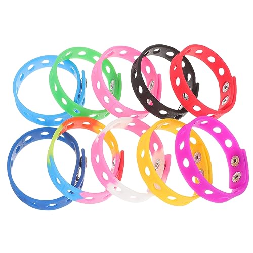 Milisten 10 Stück Teiliges Verstellbares Silikonarmband in Bunten Farben Flexible DIY Armbänder Langlebige Dekorative Schmuckaccessoires für Mädchen und Jungen für und Partys von Milisten