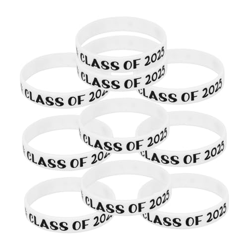 Milisten 10stücke Silikonarmbänder Für Abschlussfeiern Der Klasse Stretch-gummiarmbänder Als Gastgeschenke Für Jahrgangsfeier von Milisten