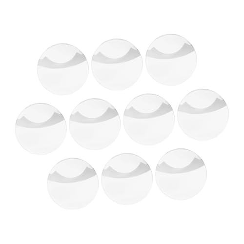 Milisten 10stücke Runde Ausweishalter Aus Transparente Plastikhüllen Robuste Ausweis-schutzhüllen Mit Knopf Praktische Aufbewahrung Für Ausweise Münzen Und Medaillen Vielseitig von Milisten