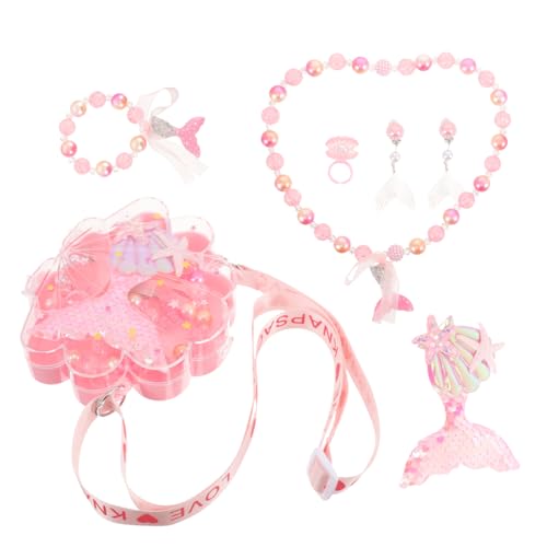 Milisten 1Satz Schmuck Teiliges Meerjungfrau Design mit Halskette Armband Ring Ohrringen und Haarnadel für Kleinkinder Jahre Elegantem von Milisten