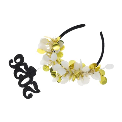 Milisten 2 Stück Festliches Headband für Silvesterfeiern Abschlussfeiern und Besondere Anlässe Stylisches Partyaccessoire mit Trendigem Design von Milisten