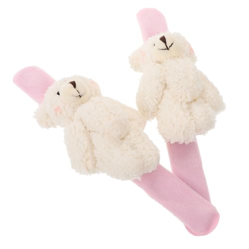 Milisten 2stücke Cartoon Slap Armbänder Entzückende Tier Armband Für Junge Mädchen Erwachsene Partygeschenke Dekorative Lustige Slap Handgelenk Band von Milisten