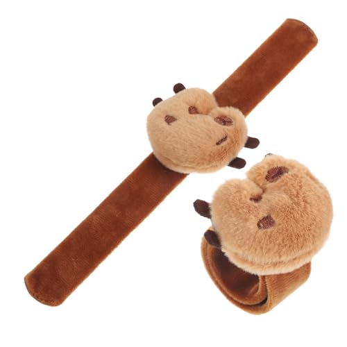 Milisten 2 Stück Plüsch Cartoon Tier Slap Armbänder Kuscheltier Tapping Handgelenkspielzeug für Kinderpartys und Spielpreise und Hautfreundlich als Mitgebsel von Milisten