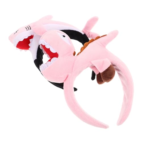 Milisten 2 Stück Plüsch Haarreif mit Dinosaurier Weiche Atmungsaktive Erwachsene Haarbänder Lustige Tieraccessoires für Meeres Zoo Partys Cosplay Festival Dekoration von Milisten